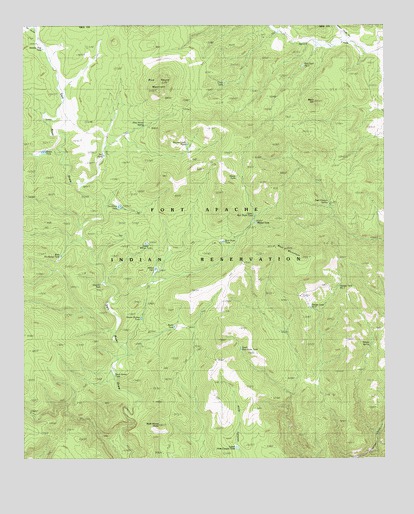 Blue House Mountain, AZ USGS Topographic Map