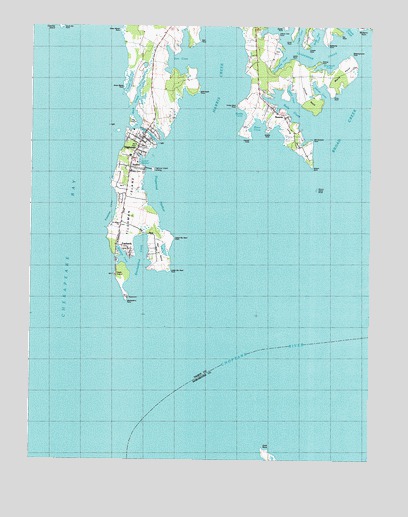 Tilghman, MD USGS Topographic Map