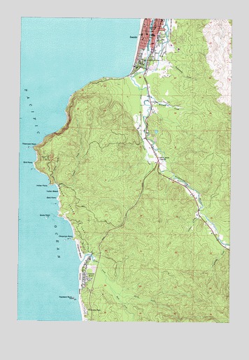 Tillamook Head, OR USGS Topographic Map