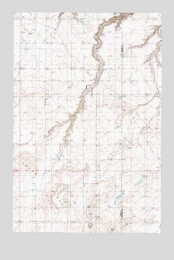 Timber Coulee South, MT USGS Topographic Map