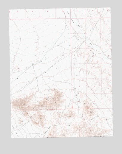 Timber Mountain Pass NW, NV USGS Topographic Map