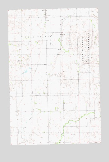 Timber Prong Creek, ND USGS Topographic Map