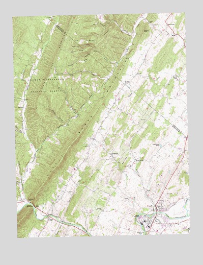 Timberville, VA USGS Topographic Map