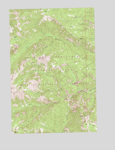 Timberwolf Mountain, WA USGS Topographic Map