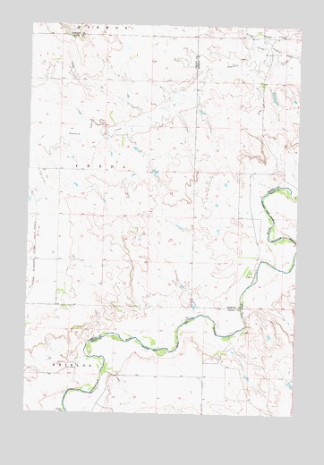 Timmer, ND USGS Topographic Map
