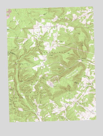 Blue Knob, PA USGS Topographic Map