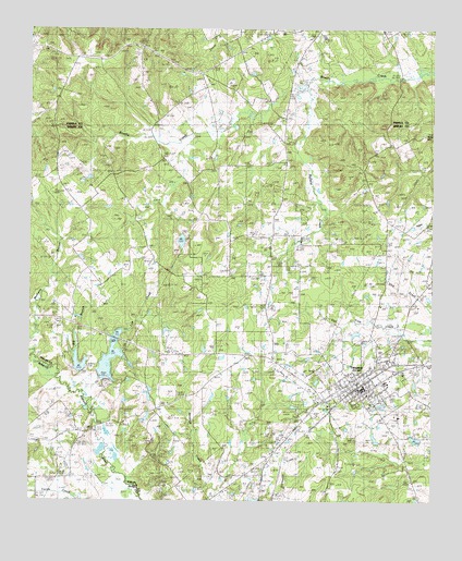 Timpson, TX USGS Topographic Map