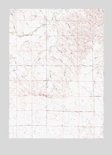 Tin Can Lake, WY USGS Topographic Map