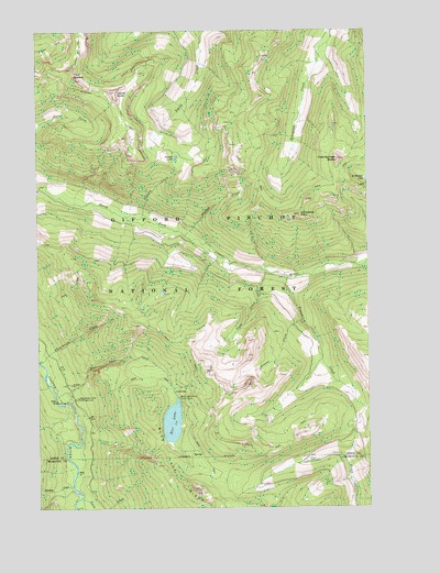 Blue Lake, WA USGS Topographic Map