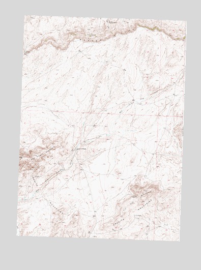 Tin Cup Mountain, WY USGS Topographic Map