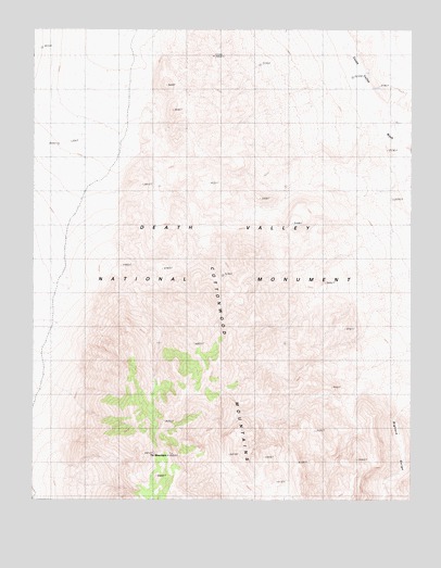 Tin Mountain, CA USGS Topographic Map