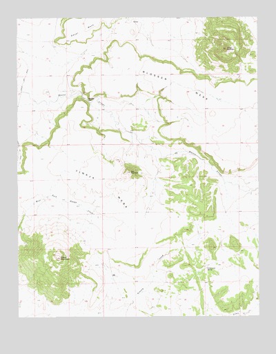 Tinaja Mountain, NM USGS Topographic Map