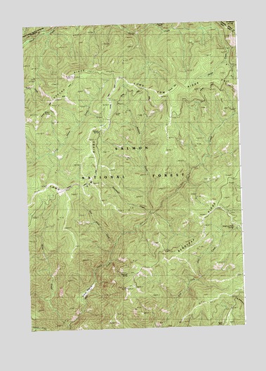 Tincup Hill, ID USGS Topographic Map