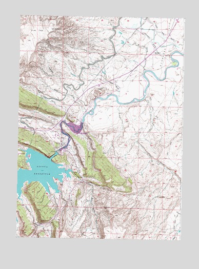 Alcova, WY USGS Topographic Map