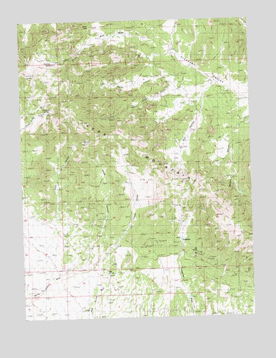 Blue Mass Canyon, NV USGS Topographic Map