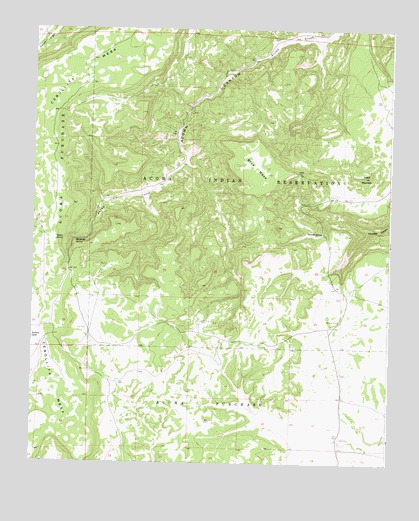 Blue Mesa, NM USGS Topographic Map