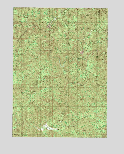 Tioga, OR USGS Topographic Map
