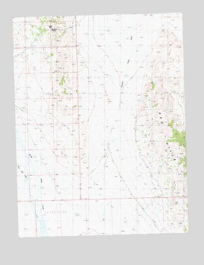 Tippett Pass, NV USGS Topographic Map