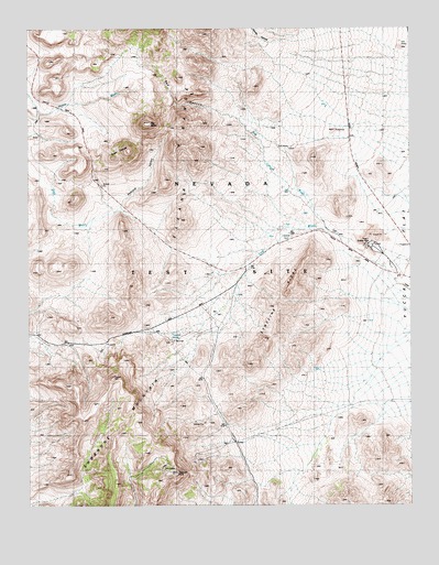 Tippipah Spring, NV USGS Topographic Map