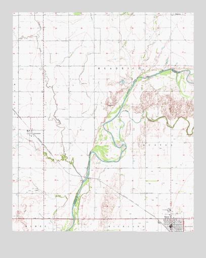 Tipton, OK USGS Topographic Map