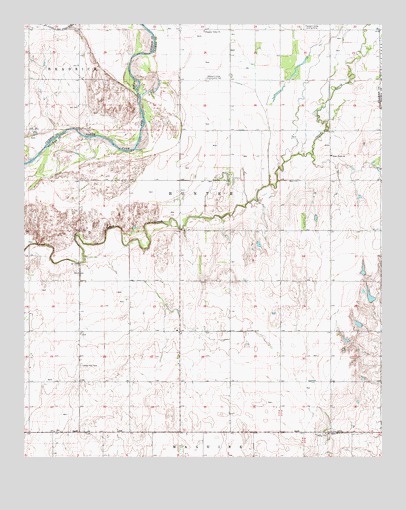 Tipton SE, OK USGS Topographic Map