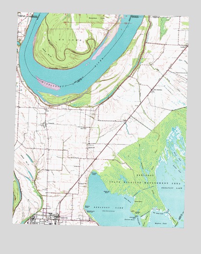Tiptonville, TN USGS Topographic Map