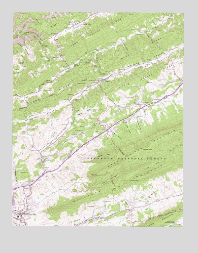 Tiptop, VA USGS Topographic Map