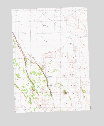 Tired Horse Butte, OR USGS Topographic Map