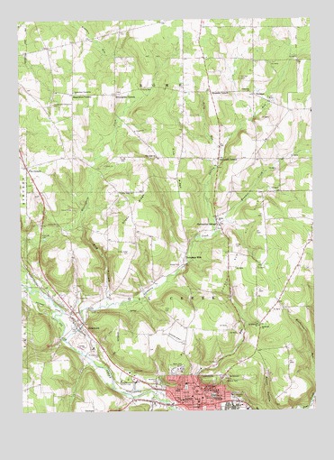 Titusville North, PA USGS Topographic Map