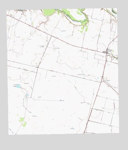 Tivoli, TX USGS Topographic Map