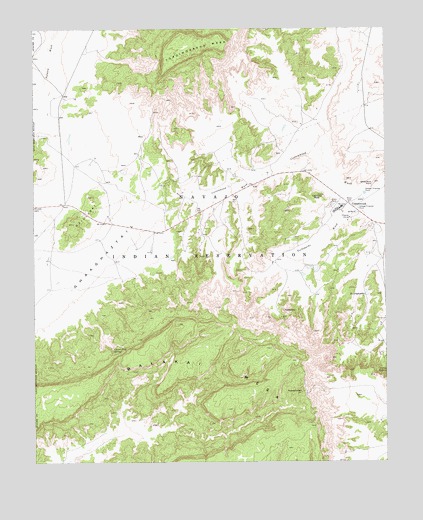 Toadindaaska Mesa, AZ USGS Topographic Map