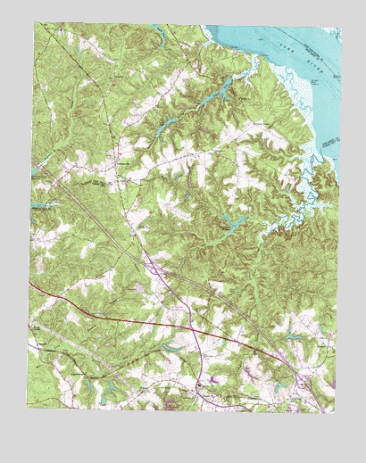Toano, VA USGS Topographic Map