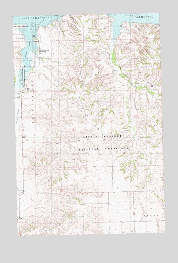 Tobacco Garden Bay, ND USGS Topographic Map