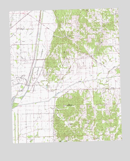 Tocowa, MS USGS Topographic Map