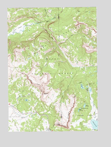 Togwotee Pass, WY USGS Topographic Map