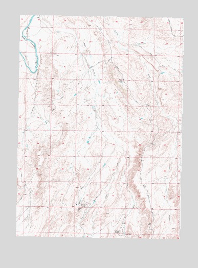 Alcova SE, WY USGS Topographic Map