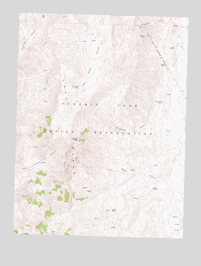 Tohakum Peak NW, NV USGS Topographic Map