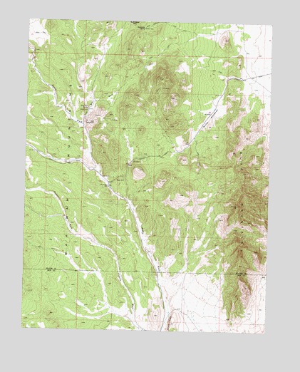 Blue Mountain, UT USGS Topographic Map