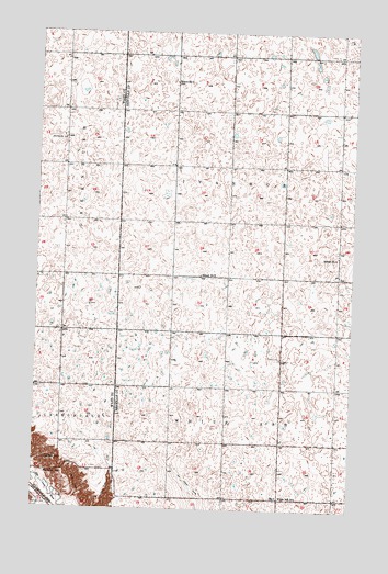 Tolley SE, ND USGS Topographic Map
