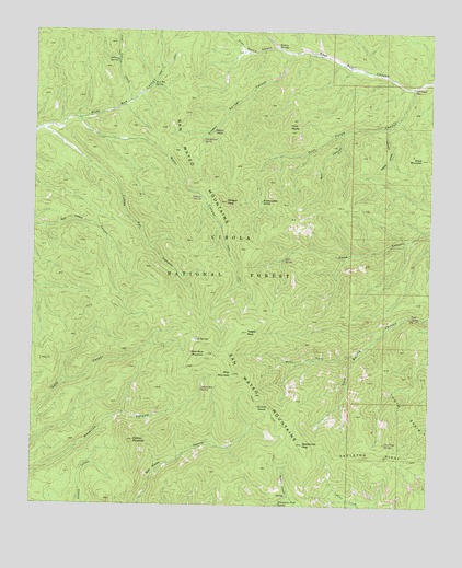 Blue Mountain, NM USGS Topographic Map