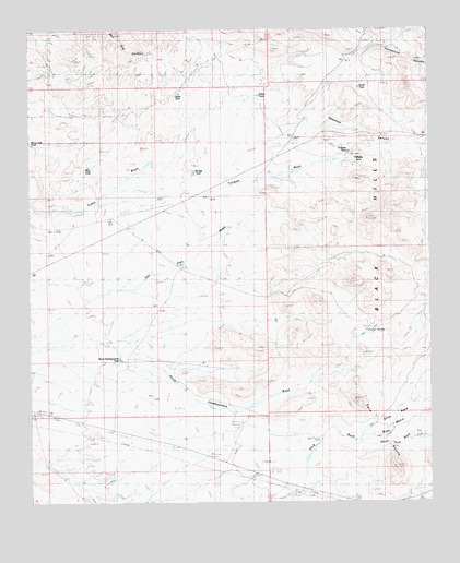 Tollgate Tank, AZ USGS Topographic Map