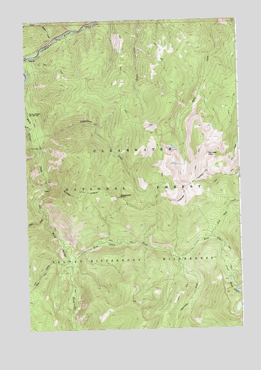 Tom Beal Peak, ID USGS Topographic Map
