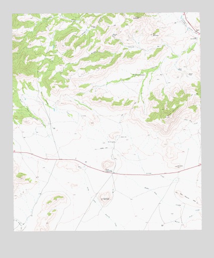 Blue Mountain, TX USGS Topographic Map