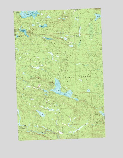 Tom Lake, MN USGS Topographic Map