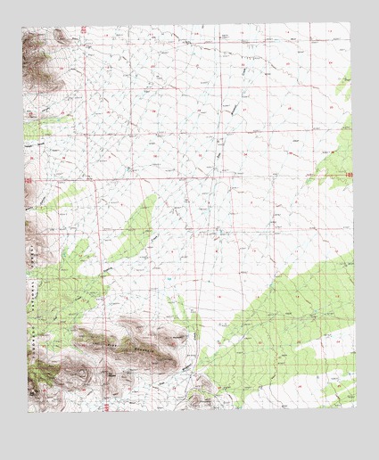 Blue Mountain, AZ USGS Topographic Map