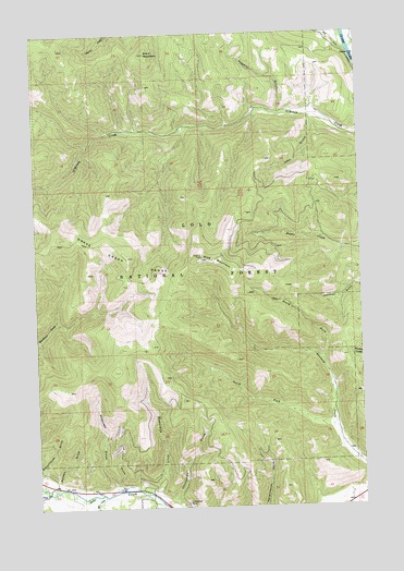 Blue Mountain, MT USGS Topographic Map