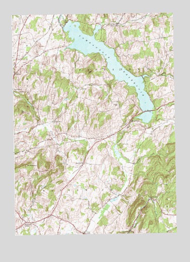 Tomhannock, NY USGS Topographic Map