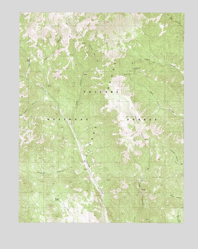 Toms Canyon, NV USGS Topographic Map