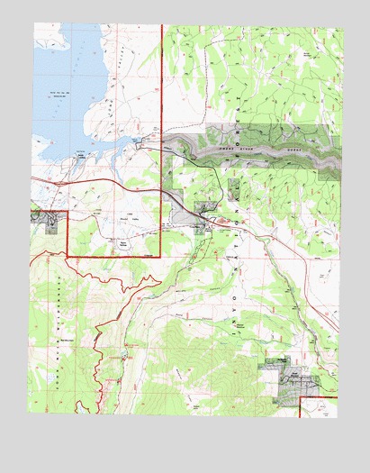 Toms Place, CA USGS Topographic Map