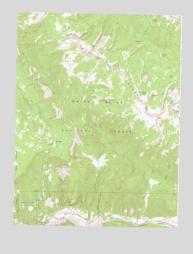 Toner Reservoir, CO USGS Topographic Map